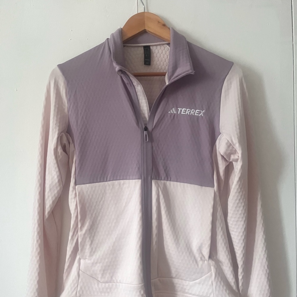Adidas Terrex Lavender and Cream Thermal Layer Jacket